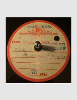 Barefoot Ballad  (unedited master) - Acetate (Thanks to Jim Cassero)
